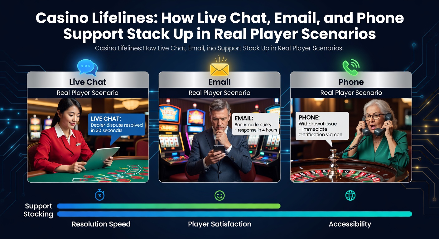 Darstellung eines Live-Chat-Fensters mit einem Spieler, der Unterstützung bei einem Auszahlungsproblem sucht, inmitten eines belebten Online-Casino-Interfaces